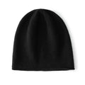 100% Cashmere Winter Beanie – Warm Slouchy Knit Hat Cashmere Knit Beanie Babs black