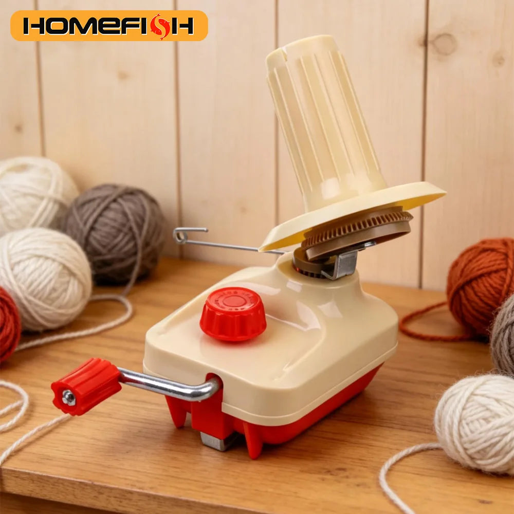 Manual Yarn Ball Winder – Clamp-On Wool Winding Machine Yarn Ball Winder Babs