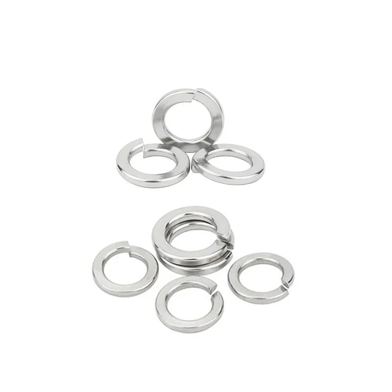 480Pcs 304 Stainless Steel Lock Washers M2–M12 Spring Washer Kit Lock Washer Set Babs