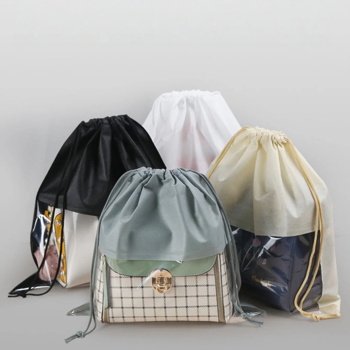 Dustproof Drawstring Storage Bags, Moisture-Proof 5-Pack Drawstring Storage Bag Babs