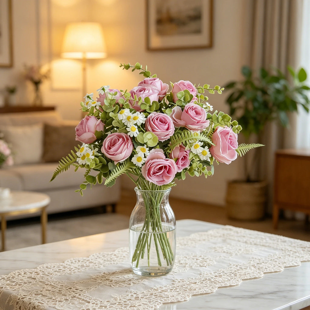 Artificial Silk Rose Bouquet for Wedding & Home Décor Artificial Silk Roses Babs