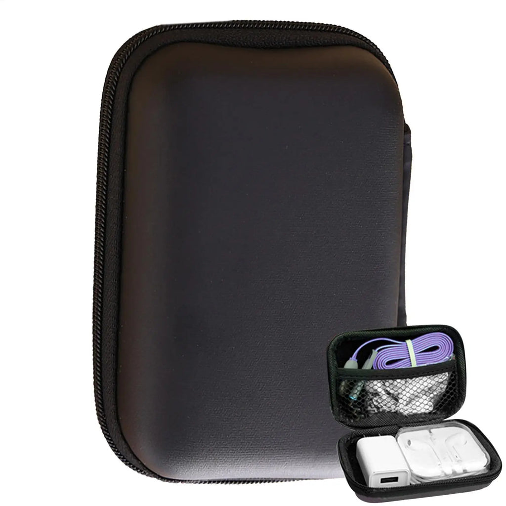 Portable Travel Cable Organizer Bag – EVA Zipper Case Travel Organizer Bag Babs