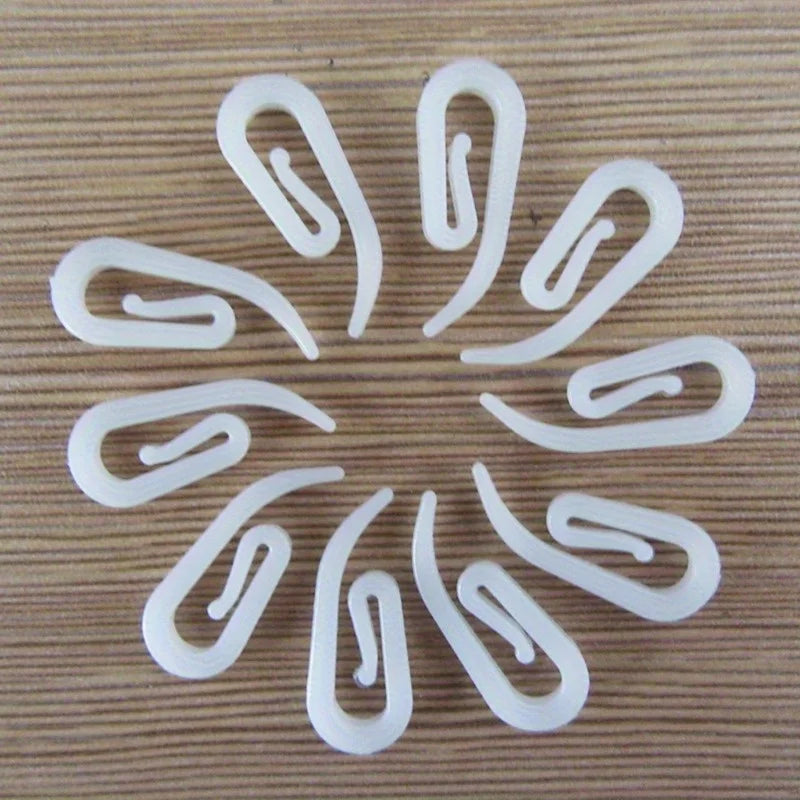 Modern White Plastic Curtain Hooks – Bean Sprout Design Curtain Hooks Babs