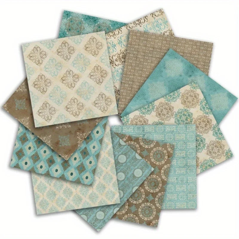 24pc Vintage Scrapbook Paper Pad 6x6 | Junk Journal Craft Sheets Scrapbook Paper Pad Babs