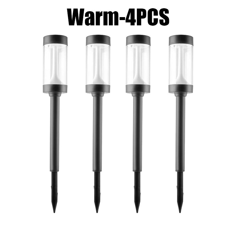 Solar Garden Stake Light – Rainproof Outdoor Path Lamp Solar Garden Light Babs Warm 4PCS