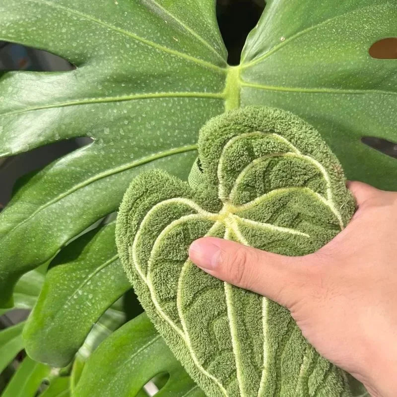 Tropical Leaf Quick-Dry Hand Towel with Hanging Loop Hand Towel Babs