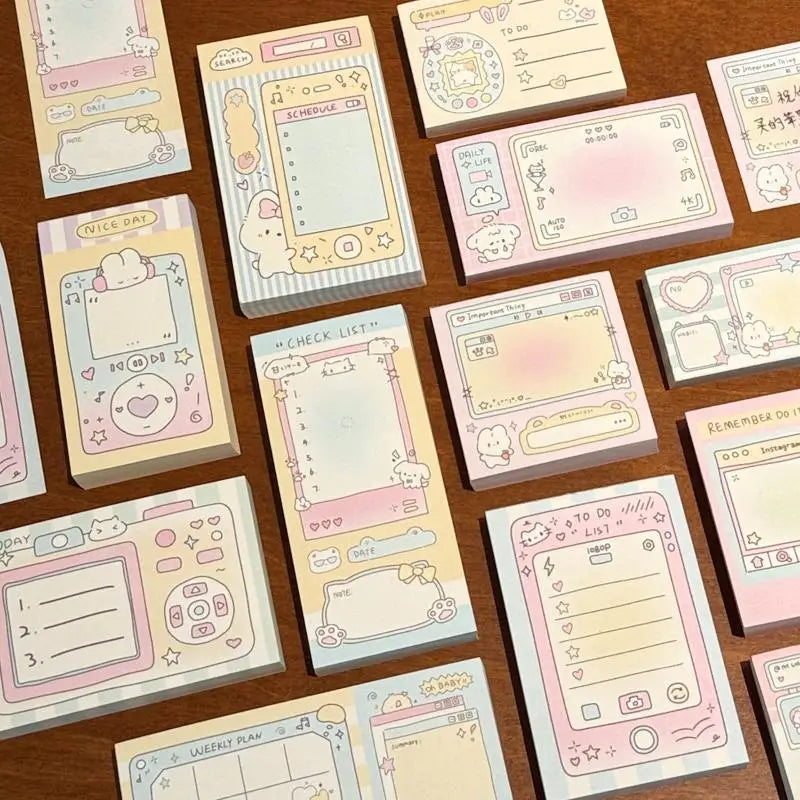 100-Sheet Cute Cartoon Tearable Memo Notepad – INS Style Memo Notepad Babs