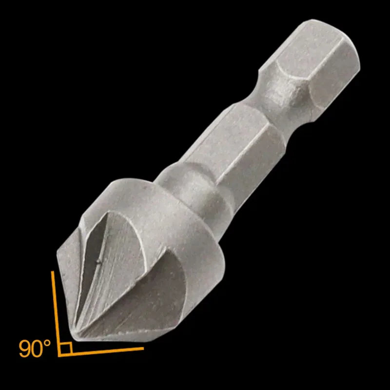 6-Blade Hex Shank Countersink Drill Bit – Carbon Steel Wood Countersink Drill Bit Babs