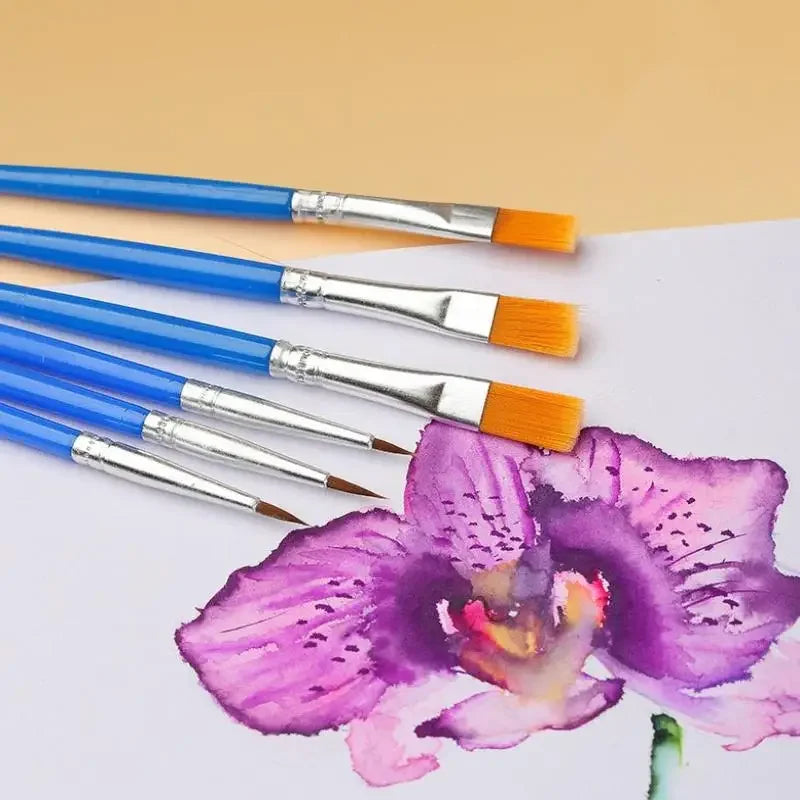 Nylon Paint Brush Set – Oil, Acrylic & Watercolor Painting Paint Brush Set Babs