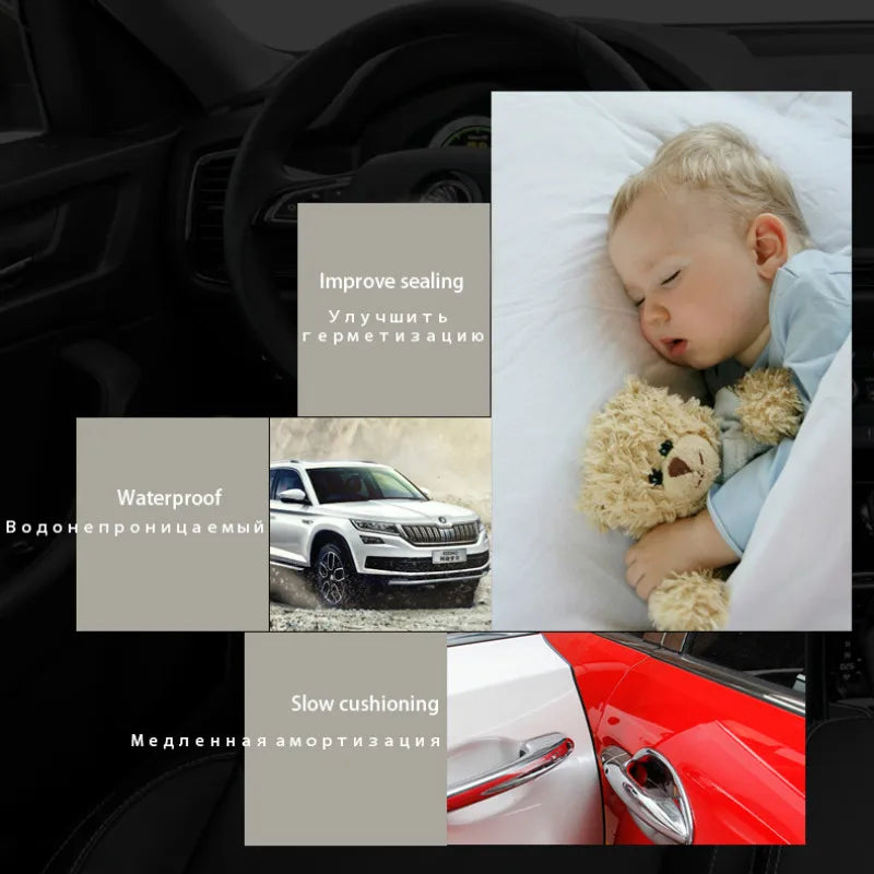 Universal U-Type Car Door Edge Guard Rubber Scratch Protector Car Door Guard Strip Babs