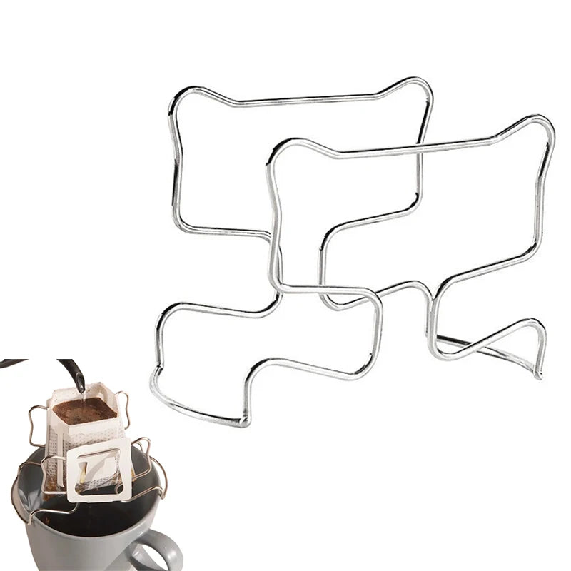 Stainless Steel Coffee Drip Filter Bag Holder – 1/3/5 Pack Coffee Filter Holder Babs