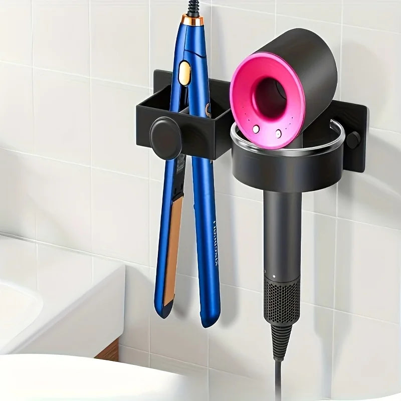 Wall-Mounted Hair Tool Storage Rack – No-Drill Organizer Bathroom Storage Rack Babs