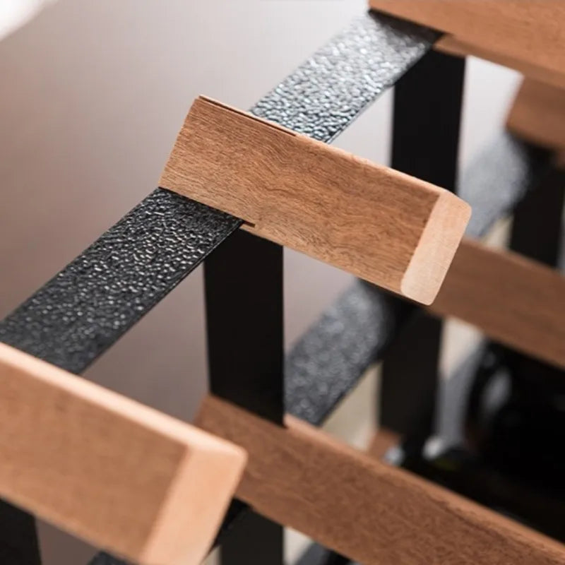 Luxury Wooden & Steel Decorative Wine Rack | Elegant Holder Decorative Wine Rack Babs