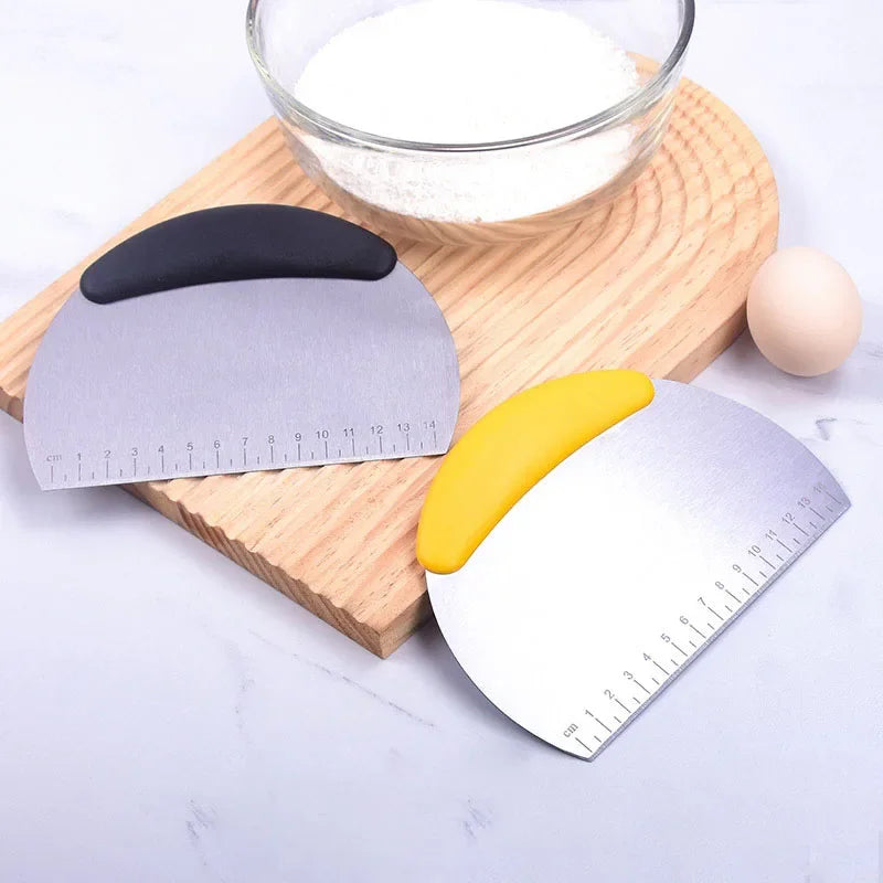 Stainless Steel Dough Scraper & Pastry Cutter | Baking Tool Pastry Scraper Cutter Babs