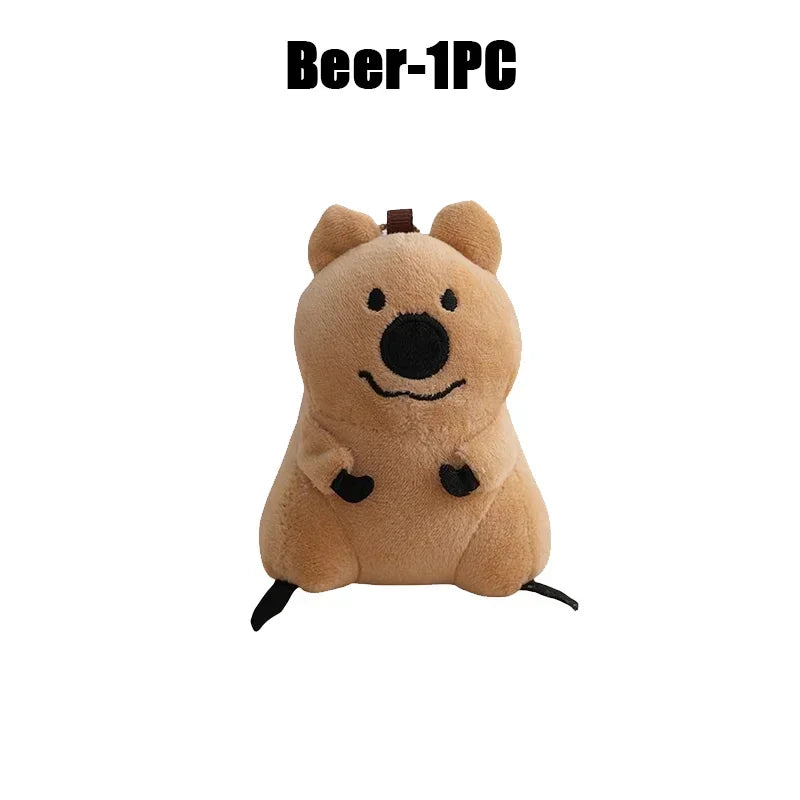 Plush Animal Hood Keychain DIY Craft Kit – Holiday Gift DIY Plush Craft Kit Babs Beer-1PCS