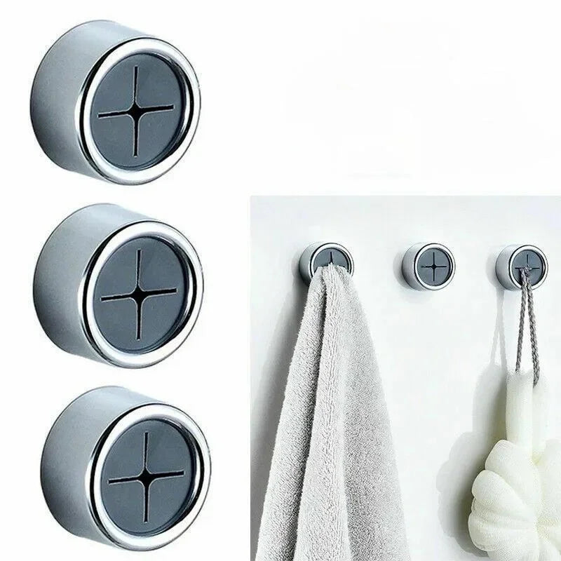 Self-Adhesive Push Towel Clip Hooks – Kitchen & Bathroom Towel Clip Hook Babs