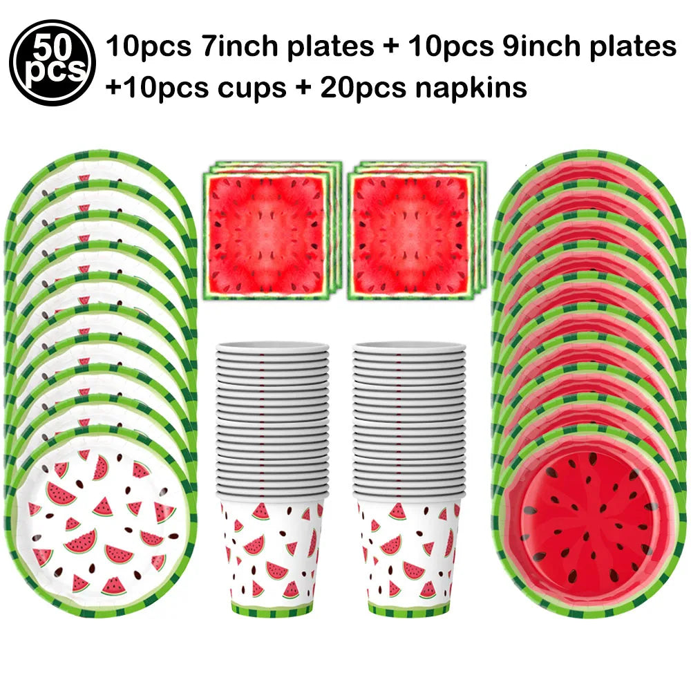 Watermelon Cupcake Toppers – One In A Melon 1st Birthday Cupcake Toppers Babs cutlery set