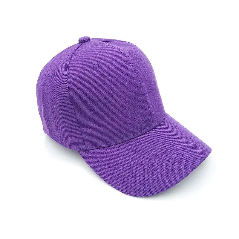 Unisex Adjustable Baseball Cap – Curved Brim Sun Visor Hat Baseball Cap Babs purple