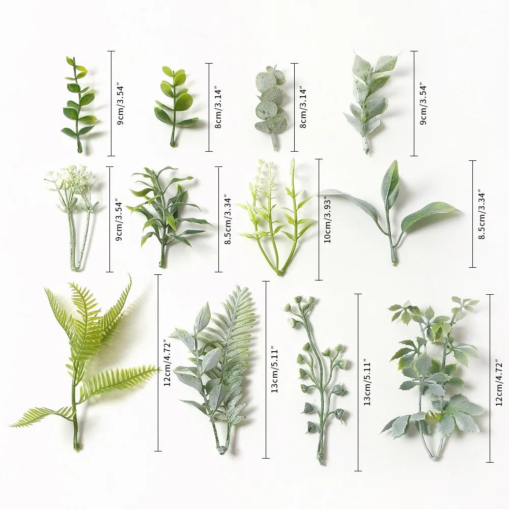 10 Pcs Artificial Leaves – DIY Garland, Wreath & Party Decor Artificial Leaf Decor Babs