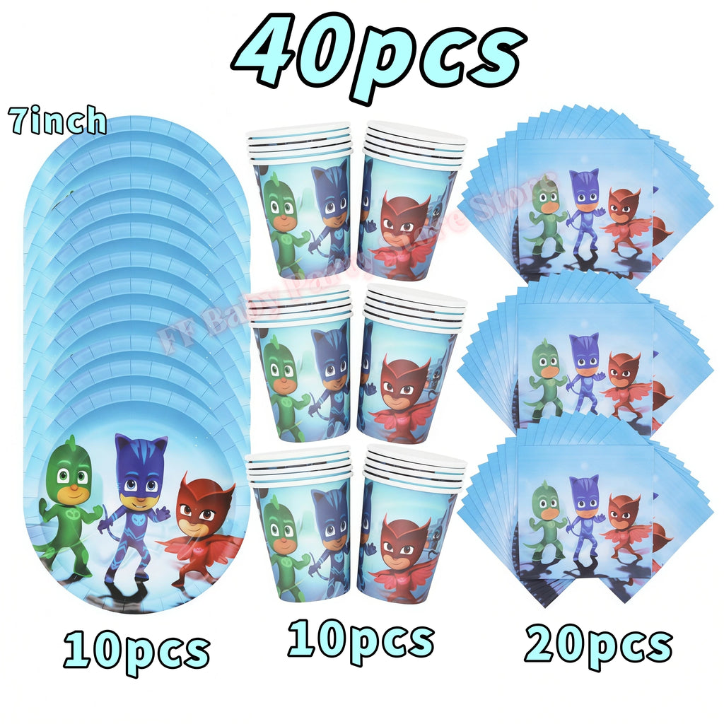 Superhero Birthday Party Supplies – Plates, Cups, Balloons & Banner