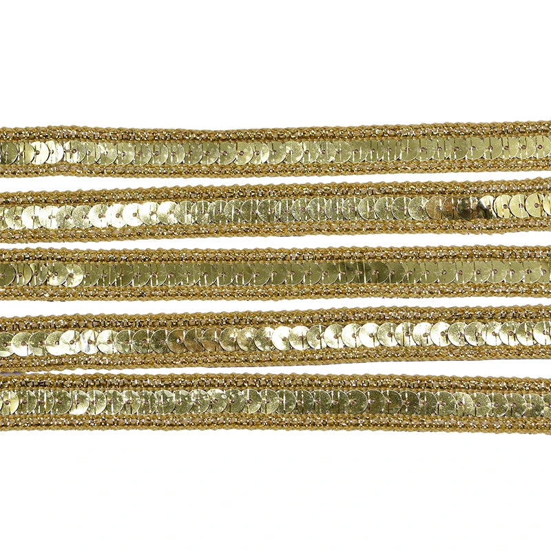 5M Sequin Ribbon Lace Trim 12mm – Bridal DIY Sewing Craft Sequin Lace Trim Babs B03 5M