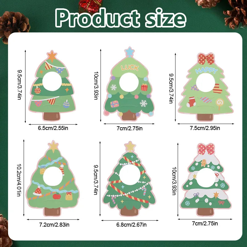 30pcs Christmas Lollipop Holder Cards | Xmas DIY Candy Gift Holiday Party Supplies Babs