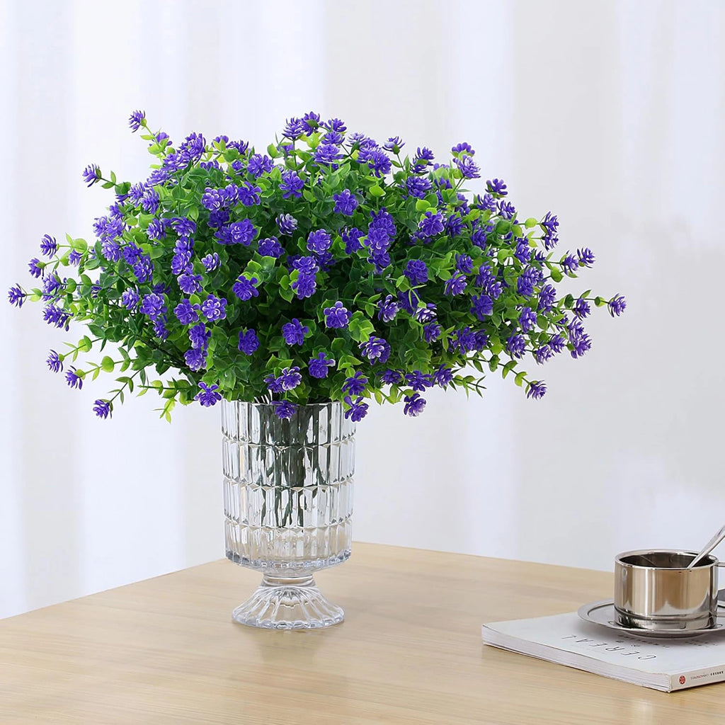 6-Bundle UV Resistant Artificial Boxwood Shrubs | Garden & Home Artificial Plant Decor Babs
