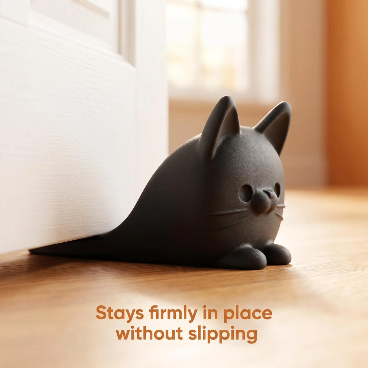 Cute Cat Door Stopper – 3D Printed Non-Slip Door Wedge Decorative Door Stopper Babs