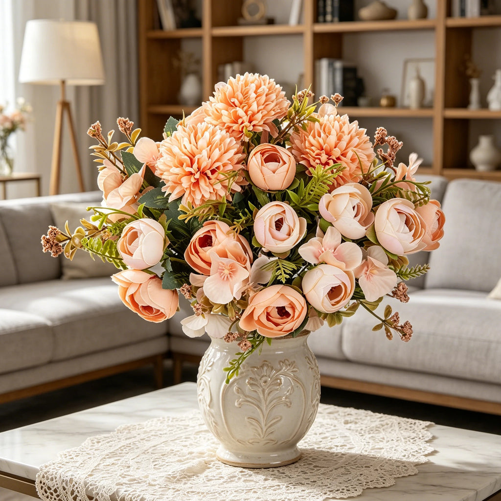 Artificial Silk Hydrangea Bud Flower Stem – Wedding & Home Decor Artificial Flower Stem Babs