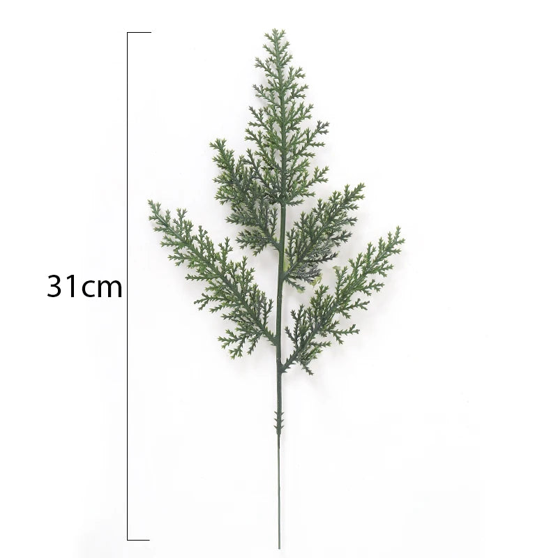 Artificial Pine Needle Leaves 31cm – Christmas & Wedding Decor Artificial Greenery Stems Babs