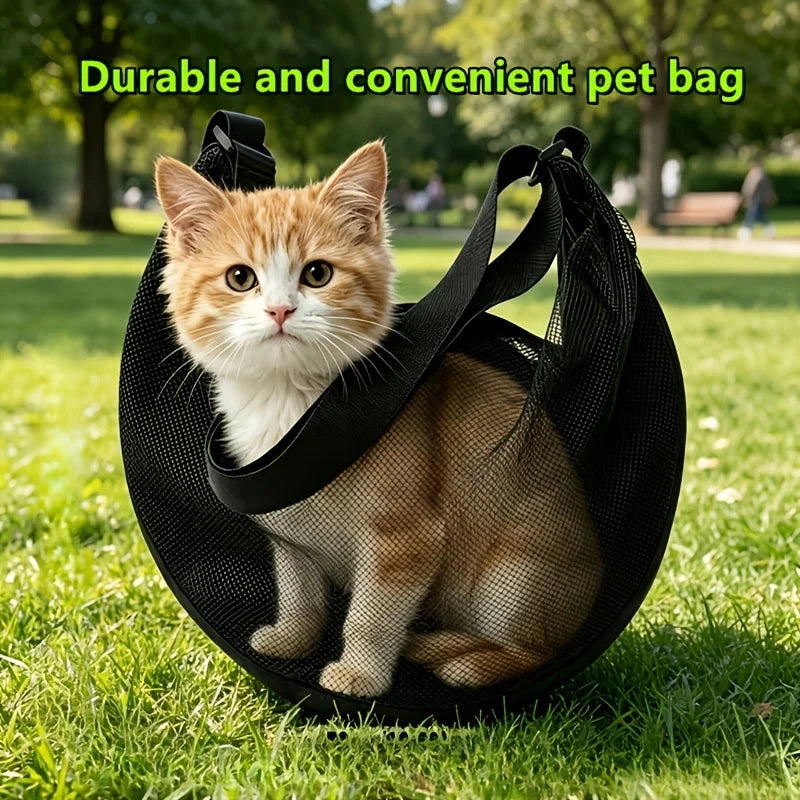 Mesh Pet Carrier Sling Bag – Crossbody & Shoulder for Small Pets Pet Carrier Sling Babs