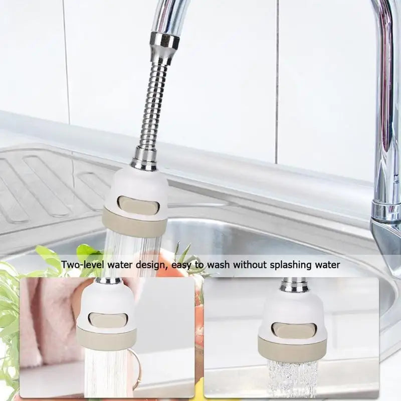 360° Flexible Faucet Sprayer Nozzle Extender – ABS Tap Faucet Nozzle Extender Babs