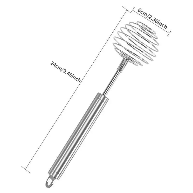 Stainless Steel Ball Spring Whisk – Manual Egg Beater & Masher Manual Kitchen Whisk Babs