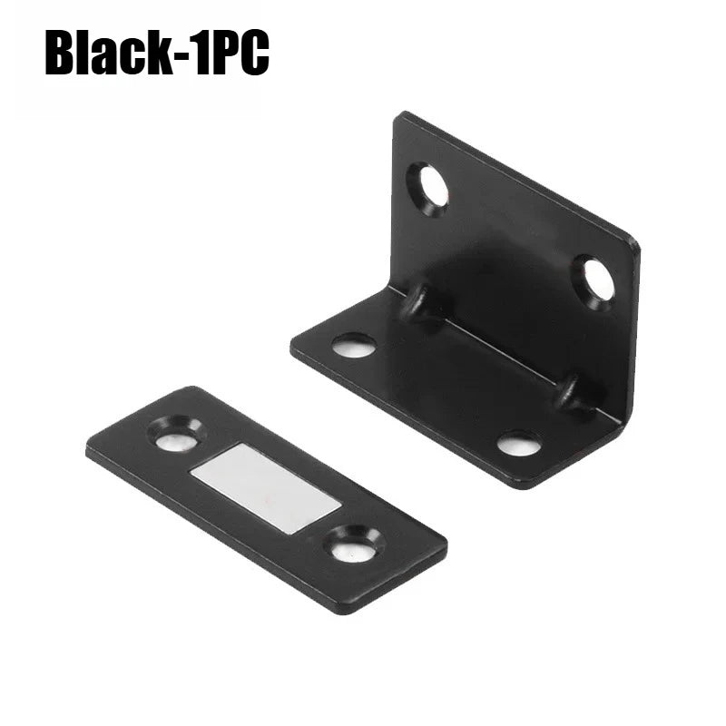 Magnetic Cabinet Door Closer – Self-Adhesive Catch Latch Magnetic Cabinet Latch Babs Black-1PC