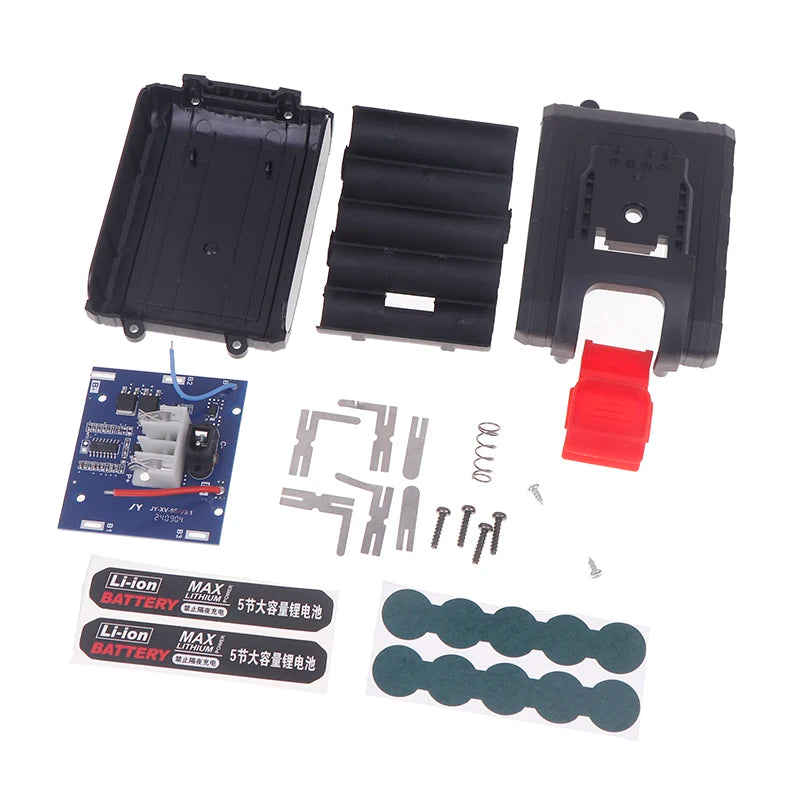 21V 18650 Li-ion Battery Case Pack Kit – 5/10 Cell Shell Battery Case Kit Babs
