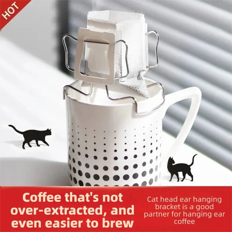Stainless Steel Coffee Drip Filter Bag Holder – 1/3/5 Pack Coffee Filter Holder Babs