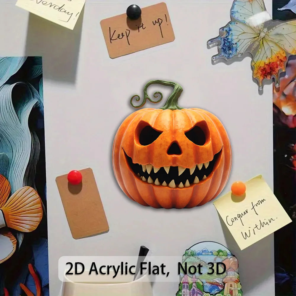 2D Acrylic Jack-O-Lantern Ornament | Halloween Pumpkin Decor Halloween Ornament Babs