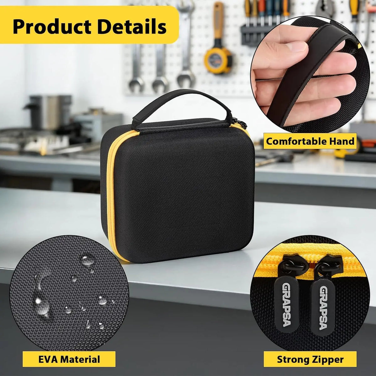 Carrying Case for Fanttik X10 APEX Tire Inflator | EVA Storage Bag Inflator Carrying Case Babs