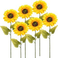 Silk Sunflower Artificial Flowers – Wedding, Home & Garden Decor Artificial Silk Flowers Babs Gold 3 pcs