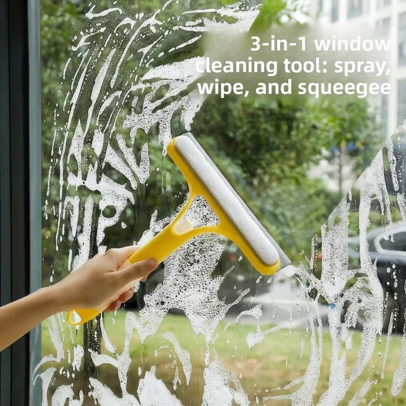 3-in-1 Squeegee Scraper Window & Mirror Glass Cleaner Tool Window Squeegee Tool Babs