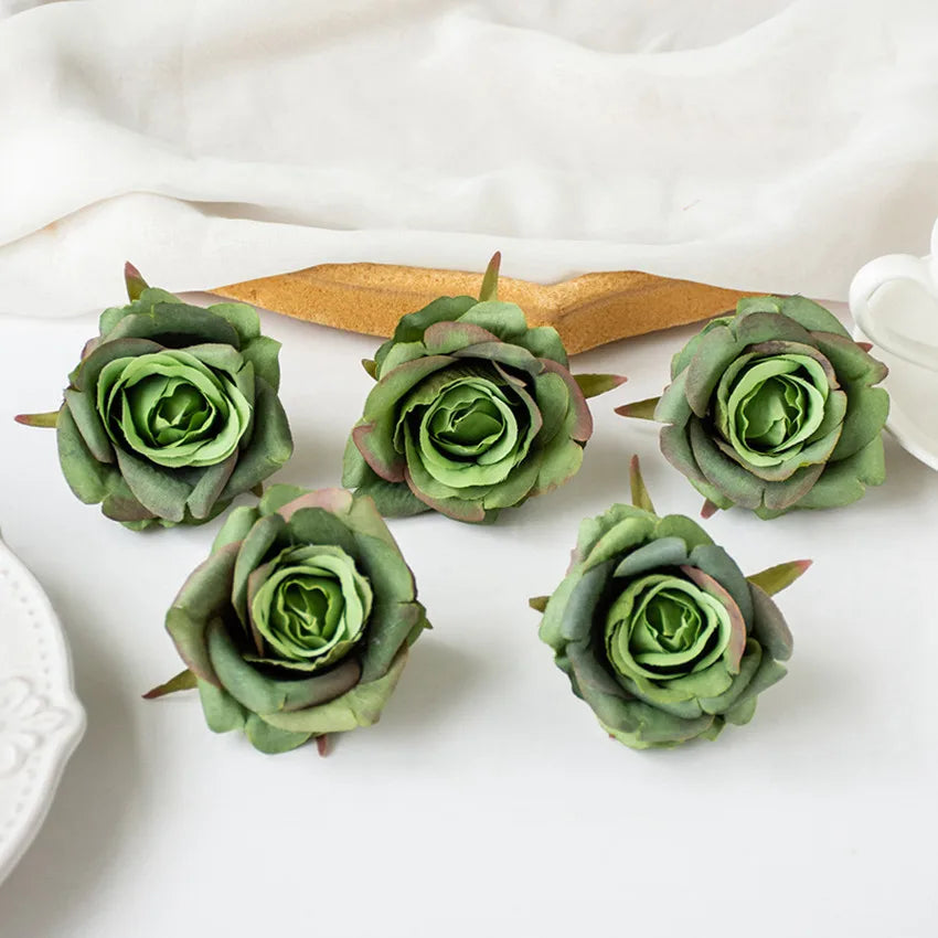 Silk Rose Artificial Flowers for Wedding & Home Décor (10/20 Pcs) Artificial Silk Flowers Babs color 10 10 pcs