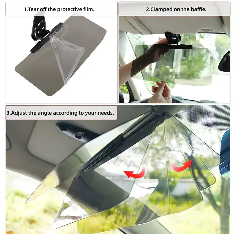 Car Sun Visor Anti-Glare UV Sunshade – PMMA, All Seasons Car Sun Visor Babs