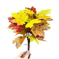 Artificial Autumn Maple Leaf Bouquet – Fall Table Décor Artificial Leaf Bouquet Babs B 1Pcs