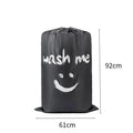 Extra Large Travel Laundry Bag with Drawstring – Heavy Duty Travel Laundry Bag Babs Grey