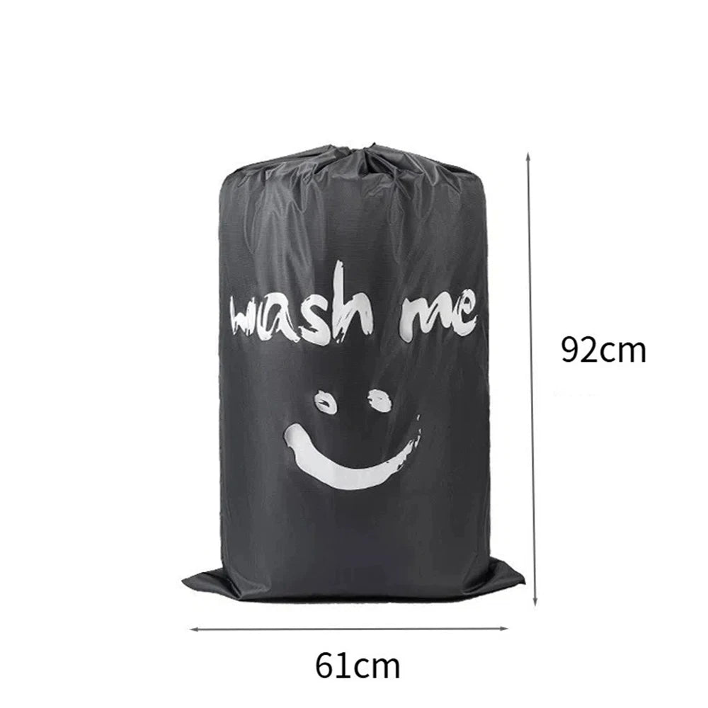 Extra Large Travel Laundry Bag with Drawstring – Heavy Duty Travel Laundry Bag Babs Grey