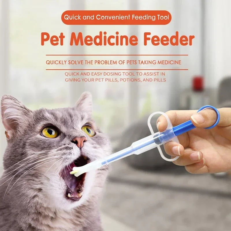 Pet Pill Gun & Medicine Syringe Feeder for Dogs & Cats Pet Medicine Dispenser Babs
