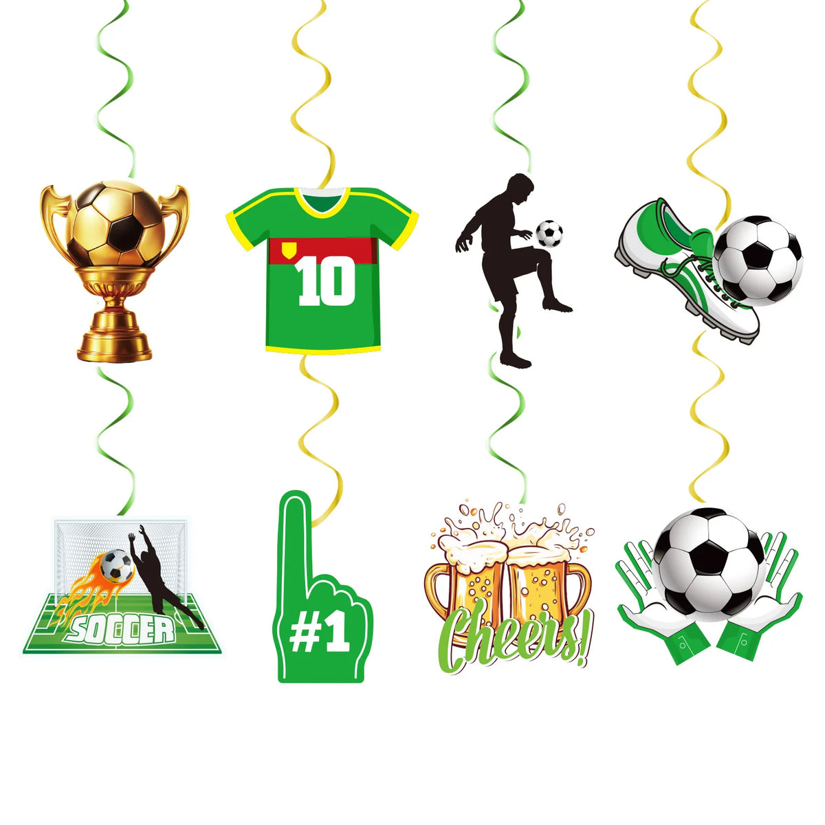 Soccer Party Banner Bunting – Football Birthday Decor Supplies Party Banner Bunting Babs