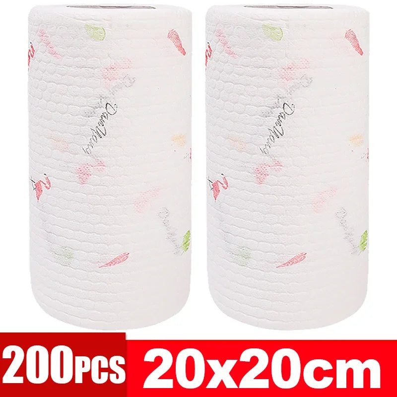 Disposable Non-Woven Kitchen Cleaning Cloths – 50/100 Pack Disposable Cleaning Cloths Babs Colorful- 200PCS