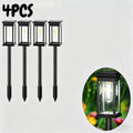 Solar Garden Spike Lights – Vintage Edison Bulb Outdoor Pathway Solar Pathway Light Babs White-4PCS