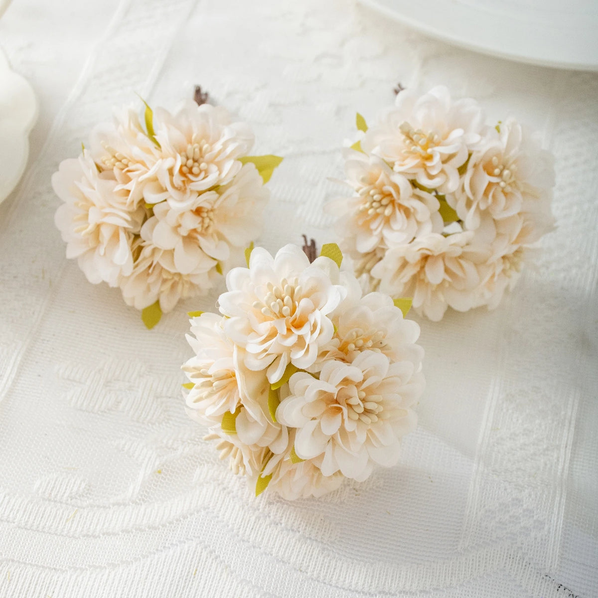 Silk Rose Artificial Flower Bouquets 1/3pcs – Wedding & Décor Artificial Flower Bouquet Babs